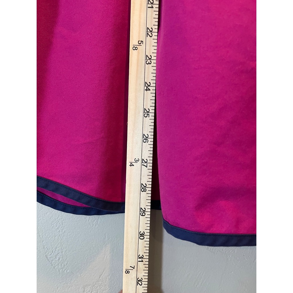 Butter-Soft Stretch Womens Scrub Top Pink Navy Trim V-Neck 2X Medical Uniform - Picture 11 of 12